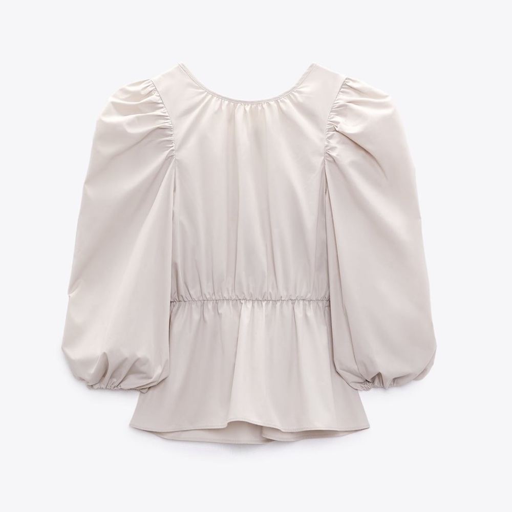 Zara Balloon Sleeve Top